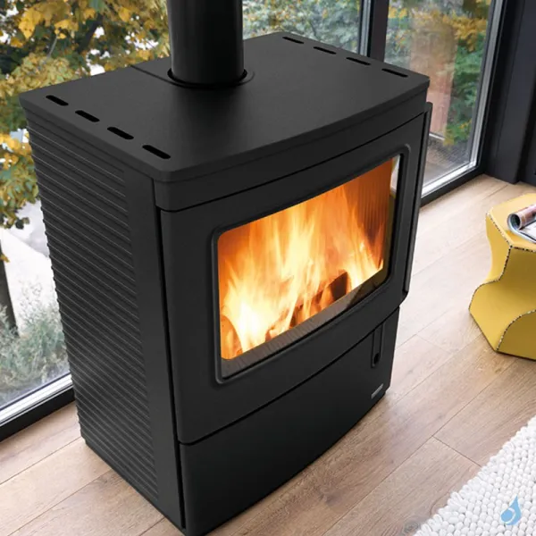 Poêle à Bois Palazzetti Nicole Fonte Puissance 9.1kW Sortie Fumée Supérieure – Image 3