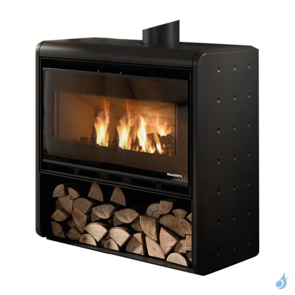Poêle à Bois Palazzetti Sahara 80 Puissance 12.4kW Sortie Fumée Supérieure
