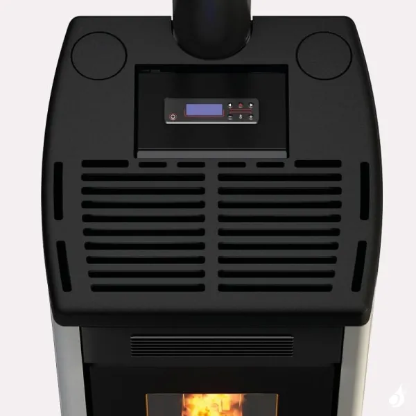 Poêle à Granulés Canalisable CADEL Atena Plus 12 Puissance 12kW WiFi Sortie Fumée Postérieure Ou Supérieure – Image 4