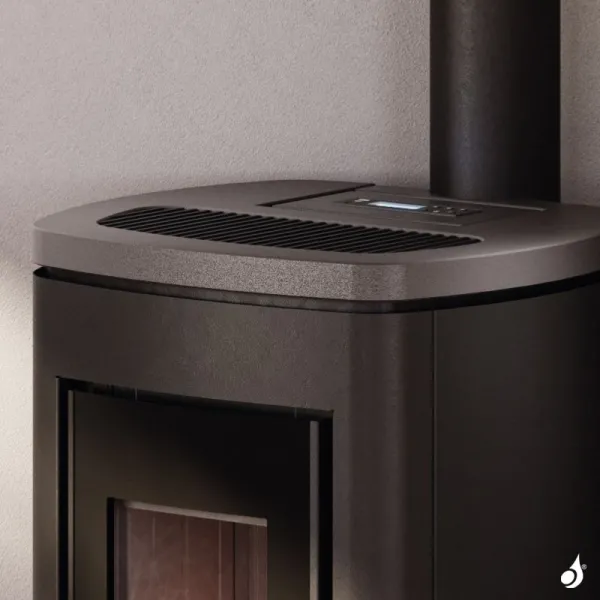 Poêle à Granulés Canalisable CADEL Eclipse Plus 11 Puissance 10.5kW WiFi Sortie Fumée Postérieure Ou Supérieure – Image 4