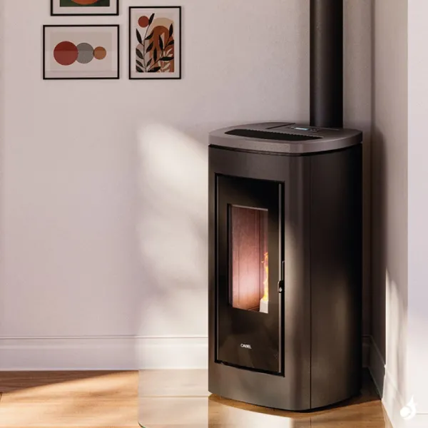 Poêle à Granulés Canalisable CADEL Eclipse Plus 11 Puissance 10.5kW WiFi Sortie Fumée Postérieure Ou Supérieure – Image 5