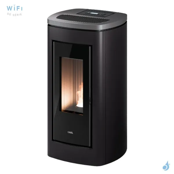 Poêle à Granulés Canalisable CADEL Eclipse Plus 11 Puissance 10.5kW WiFi Sortie Fumée Postérieure Ou Supérieure