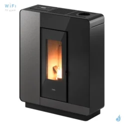 Poêle à Granulés Canalisable CADEL Elle Plus 9 Up-Twin Puissance 8.5kW WiFi Sortie Fumée Coaxiale Ø8/13 Cm