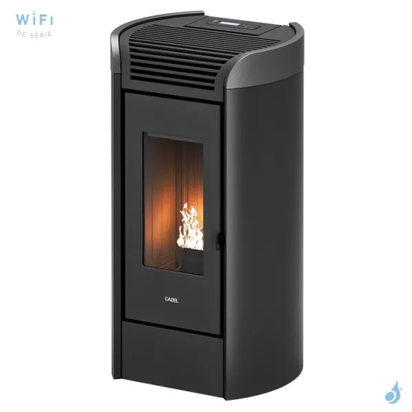 Poêle à Granulés Canalisable CADEL Fenice Plus 11 Puissance 10.5kW WiFi Sortie Fumée Postérieure Ou Supérieure