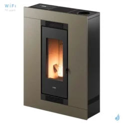 Poêle à Granulés Canalisable CADEL Luce Plus 9 Up-Twin Puissance 8.5kW WiFi Sortie Fumée Coaxiale Ø8/13 Cm