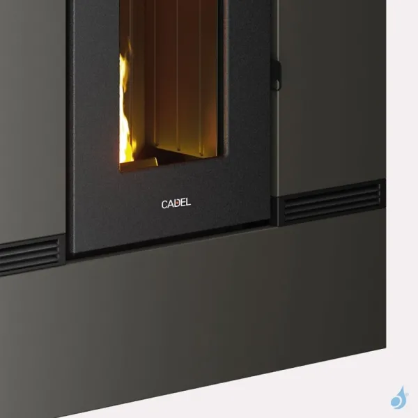 Poêle à Granulés Canalisable CADEL Mithos Plus 12 Ps Puissance 12kW WiFi Sortie Fumée Postérieure – Image 4