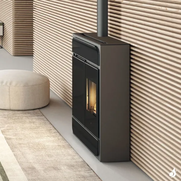 Poêle à Granulés Canalisable Edilkamin Bild ATC Up Puissance 9.1kW Sortie Fumée Coaxiale Ø8/13 Cm – Image 4