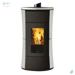 Poêle à Granulés Canalisable Edilkamin Cherie 9 Evo AT Puissance 9kW Sortie Fumée Supérieure Ø8 Cm