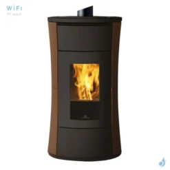 Poêle à Granulés Canalisable Edilkamin Cherie Evo 11 Puissance 11kW Sortie Fumée Supérieure Ø8 Cm