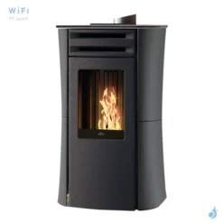 Poêle à Granulés Canalisable Edilkamin Dania Air Tight C Plus Puissance 8kW Sortie Fumée Coaxiale Ø8/13 Cm