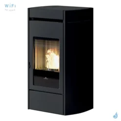 Poêle à Granulés Canalisable Edilkamin Lena 9+ Evo Puissance 9.2kW Sortie Fumée Postérieure Ø8 Cm