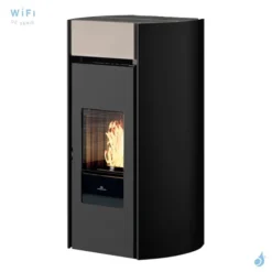 Poêle à Granulés Canalisable Edilkamin Myrna Plus Puissance 12.3kW Sortie Fumée Postérieure Ø8 Cm