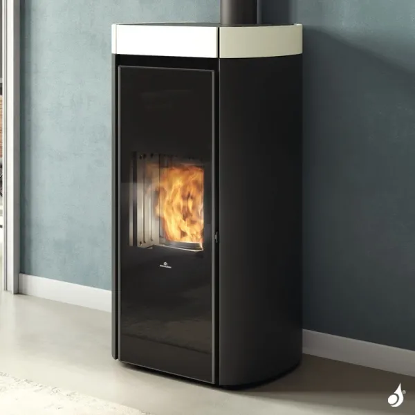 Poêle à Granulés Canalisable Edilkamin Rada Air Tight C 12.8kW Sortie Fumée Coaxiale Ø8/13 Cm – Image 5