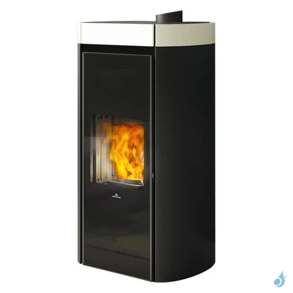 Poêle à Granulés Canalisable Edilkamin Rada Air Tight C 12.8kW Sortie Fumée Coaxiale Ø8/13 Cm
