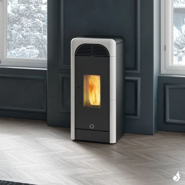 Poêle à Granulés Canalisable EK63 Berry90+ Puissance 9.2kW Sortie Fumée Postérieure Ø8cm – Image 3