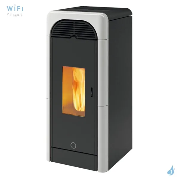 Poêle à Granulés Canalisable EK63 Berry90+ Puissance 9.2kW Sortie Fumée Postérieure Ø8cm