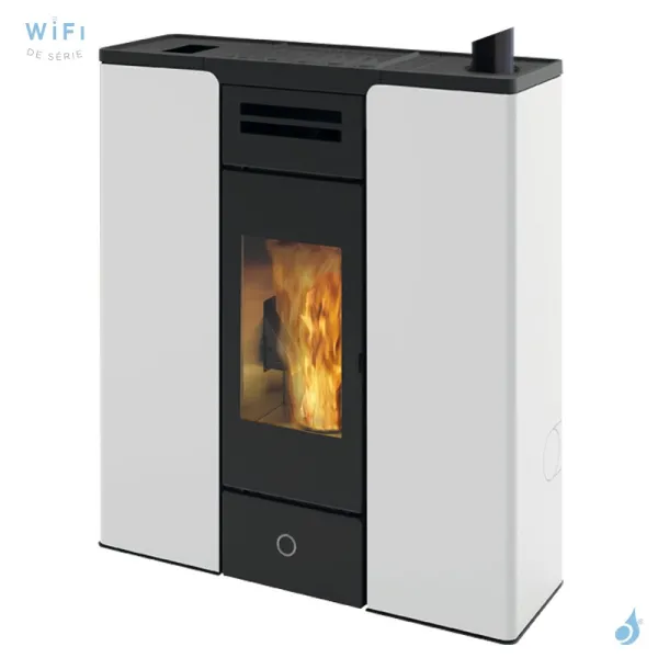 Poêle à Granulés Canalisable EK63 Entity90+ Puissance 8.7kW Sortie Fumée Supérieure Ø8cm