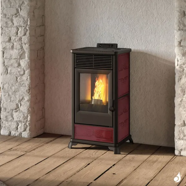 Poêle à Granulés Canalisable EK63 Maison80+ Puissance 8kW Sortie Fumée Postérieure Ou Supérieure Ø8cm – Image 4