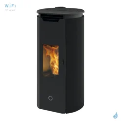 Poêle à Granulés Canalisable EK63 Tweed90+ Puissance 9.2kW Sortie Fumée Postérieure Ø8cm