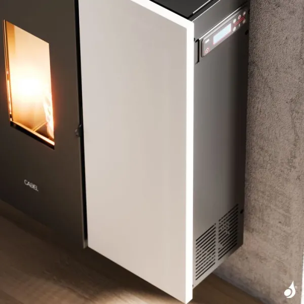 Poêle à Granulés Canalisable étanche CADEL Wall Plus 10 Puissance 10kW WiFi Sortie Fumée Post. Sup. Ou Latérale – Image 6