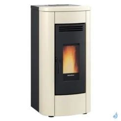 Poêle à Granulés Canalisable Extraflame Klaudia Plus 5.0 Puissance 8.0kW Sortie Fumée Supérieure Postérieure