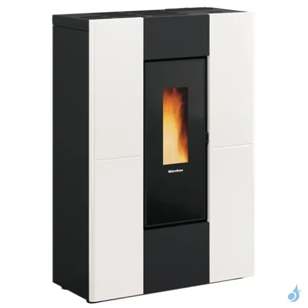 Poêle à Granulés Canalisable Extraflame Marilena Plus 5.0 Puissance 8.0kW Sortie Fumée Post/Sup/Lat.G