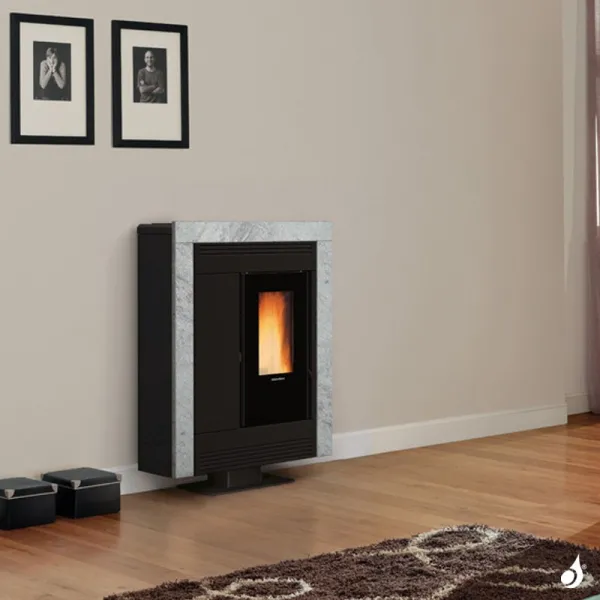 Poêle à Granulés Canalisable Extraflame Souvenir Plus Petra 5.0 Puissance 10kW Sortie Fumée Post/Sup/Lat.D – Image 4