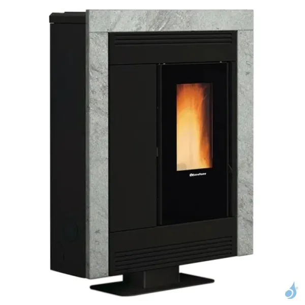 Poêle à Granulés Canalisable Extraflame Souvenir Plus Petra 5.0 Puissance 10kW Sortie Fumée Post/Sup/Lat.D
