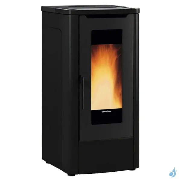 Poêle à Granulés Canalisable Extraflame Teorema Plus 5.0 Puissance 12.0kW Sortie Fumée Postérieure Supérieure