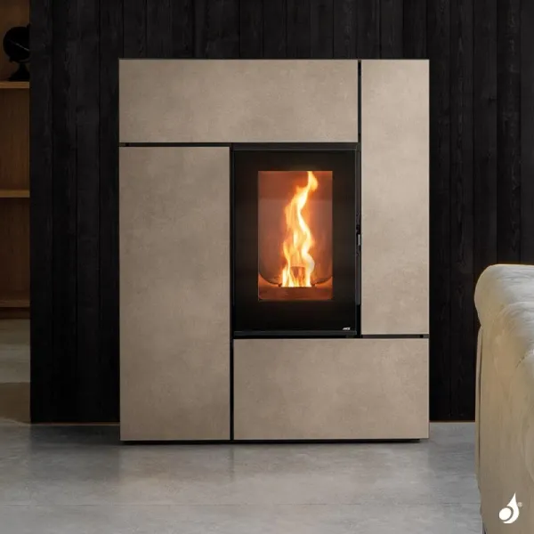 Poêle à Granulés Canalisable MCZ Feel Comfort Air Matic 12 Core R Puissance 12kW Sortie Fumée Postérieure – Image 3