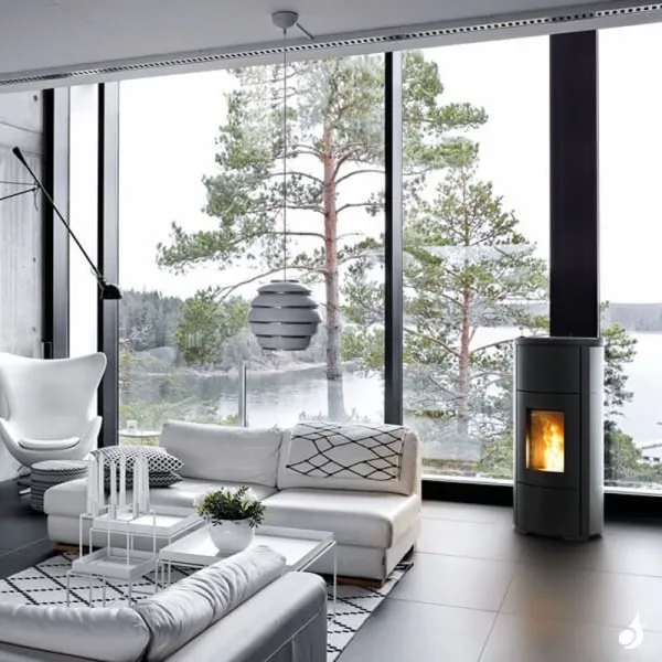 Poêle à Granulés Canalisable MCZ Flow Comfort Air 10 R Puissance 10kW Sortie Fumée Postérieure – Image 5