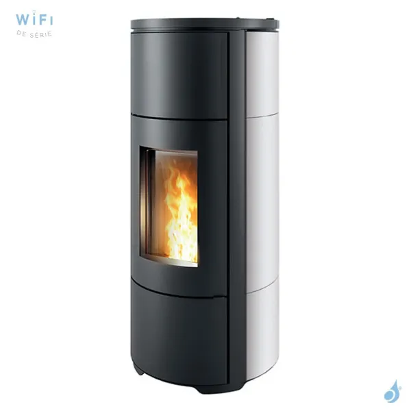 Poêle à Granulés Canalisable MCZ Flow Comfort Air 10 R Puissance 10kW Sortie Fumée Postérieure