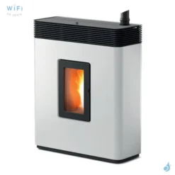 Poêle à Granulés Canalisable MCZ Philo Comfort Air 14 UP Puissance 13.8kW Sortie Fumée Supérieure