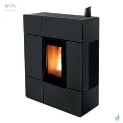 Poêle à Granulés Canalisable MCZ Stream Comfort Air 12 UP Puissance 11.9kW Sortie Fumée Supérieure