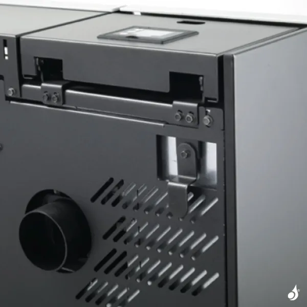 Poêle à Granulés Canalisable Ravelli Olivia Steel Puissance 9.4kW Sortie Fumée Postérieure – Image 5
