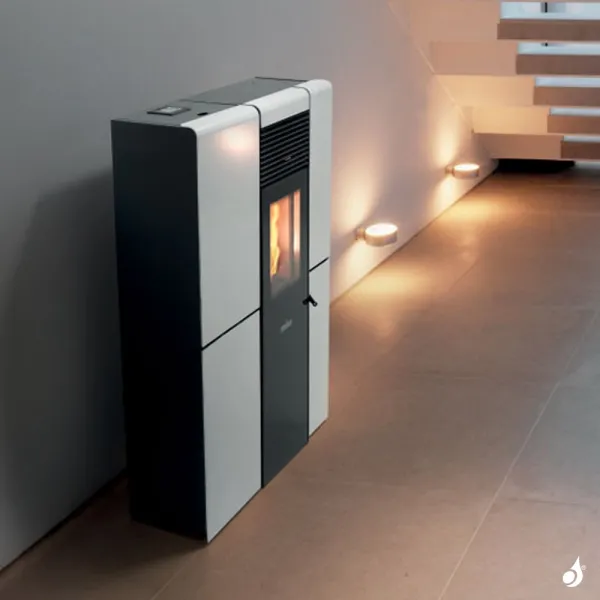 Poêle à Granulés Canalisable Ravelli Olivia Steel Puissance 9.4kW Sortie Fumée Postérieure – Image 6