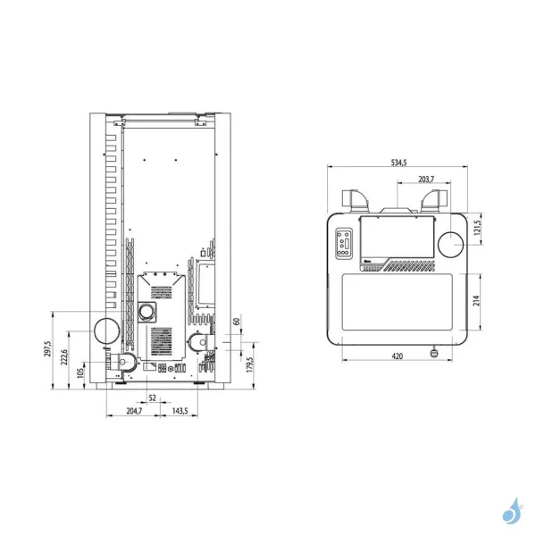 Poêle à Granulés Canalisable Royal Àlida Air 120 Puissance 11.9kW A+ – Image 4