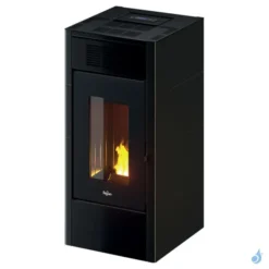 Poêle à Granulés Canalissable Pegaso Saba 14 Puissance 14kW Sortie Fumée Postérieure Ø 80 Mm