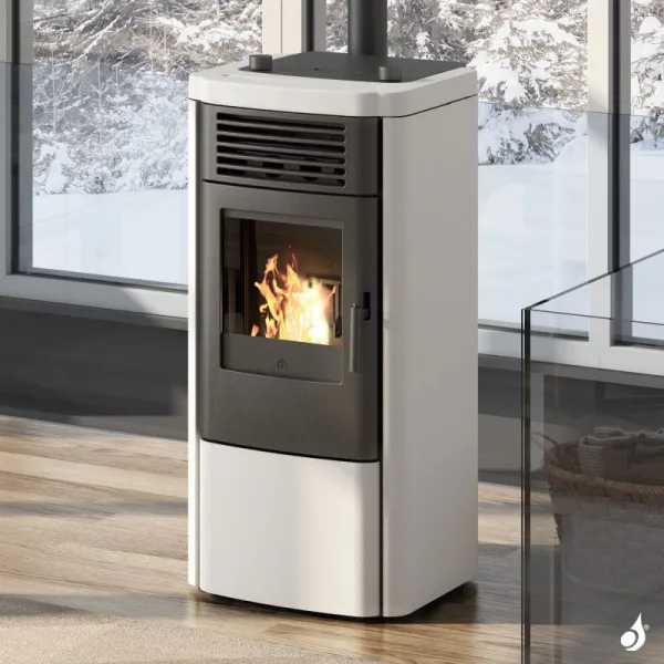 Poêle à Granulés EDILKAMIN Klik Puissance 8.3kW Sortie Fumée Postérieure Ø8 Cm – Image 4