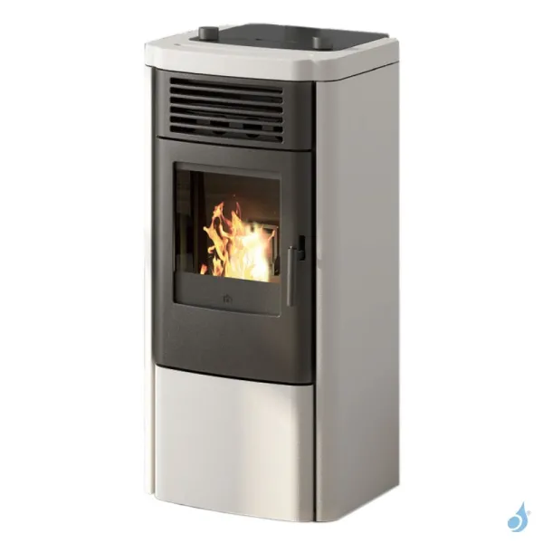 Poêle à Granulés EDILKAMIN Klik Puissance 8.3kW Sortie Fumée Postérieure Ø8 Cm