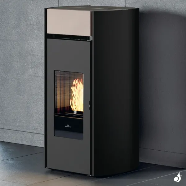 Poêle à Granulés Edilkamin Myrna Puissance 10kW Sortie Fumée Postérieure Ø8 Cm – Image 4