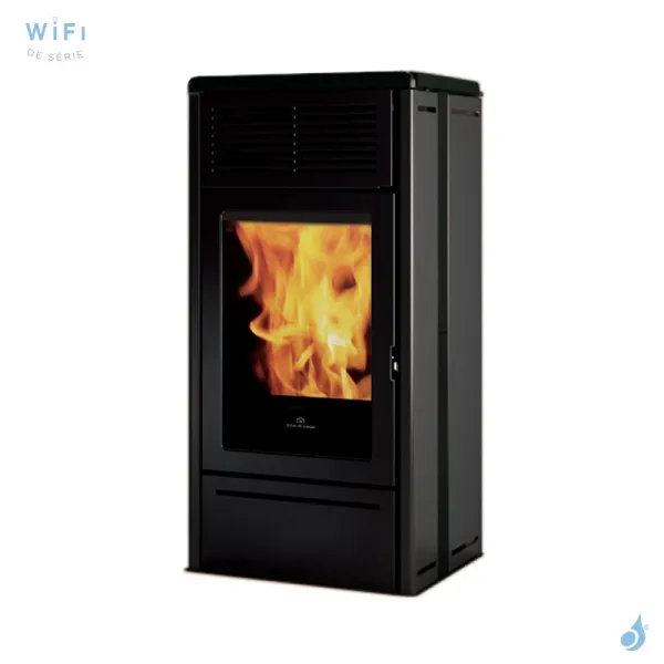 Poêle à Granulés Edilkamin Nara2 Up Puissance 6.9kW Sortie Fumée Postérieure Ø8 Cm