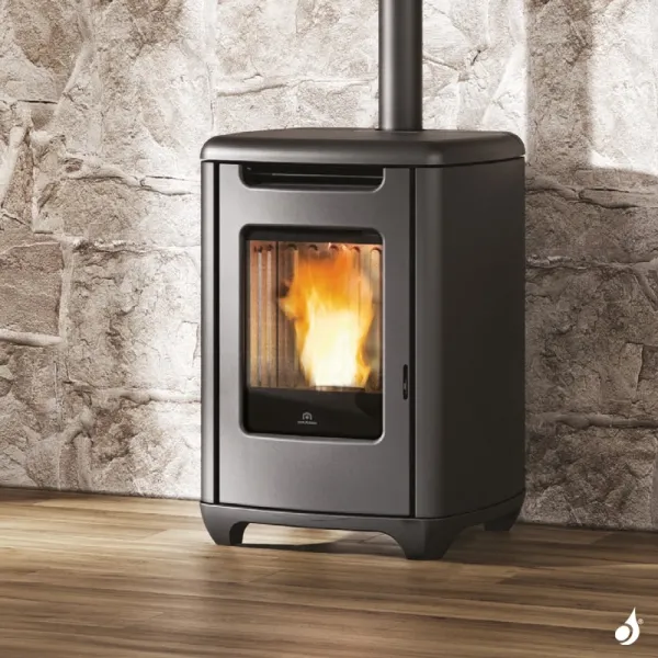 Poêle à Granulés Edilkamin Sense 6 Puissance 5.4kW Sortie Fumée Supérieure Ø8 Cm – Image 5