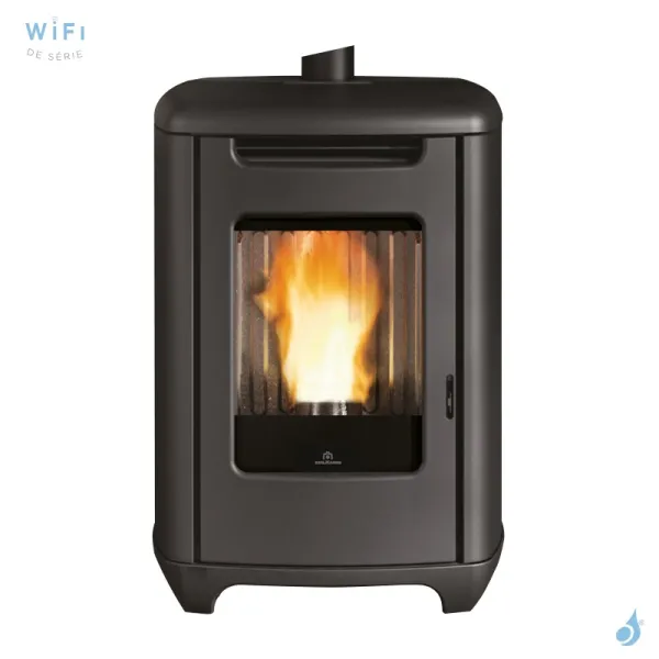 Poêle à Granulés Edilkamin Sense 6 Puissance 5.4kW Sortie Fumée Supérieure Ø8 Cm