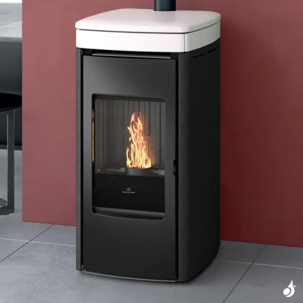 Poêle à Granulés Edilkamin Yana Puissance 6.9kW Sortie Fumée Supérieure Ø8 Cm – Image 4