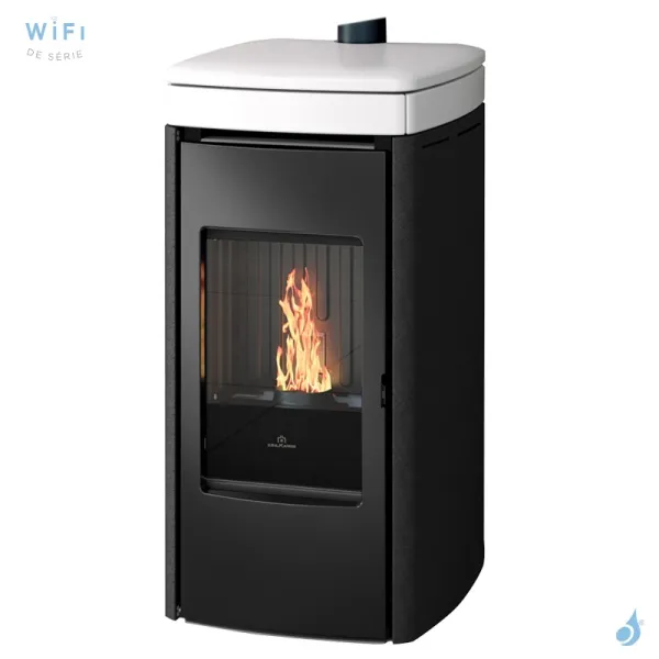 Poêle à Granulés Edilkamin Yana Puissance 6.9kW Sortie Fumée Supérieure Ø8 Cm