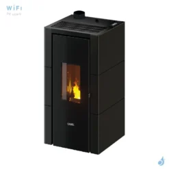 Poêle à Granulés étanche CADEL Cristal 7 Up Puissance 7kW WiFi Sortie Fumée Supérieure