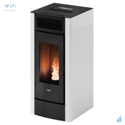 Poêle à Granulés étanche CADEL Cristal 9 Airtech Puissance 8.5kW WiFi Sortie Fumée Postérieure