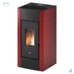 Poêle à Granulés étanche CADEL Cristal 9 Puissance 8.5kW WiFi Sortie Fumée Postérieure