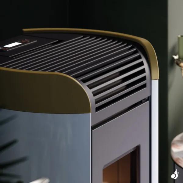 Poêle à Granulés étanche CADEL Fenice 11 Puissance 10.5kW WiFi Sortie Fumée Postérieure Ou Supérieure – Image 5